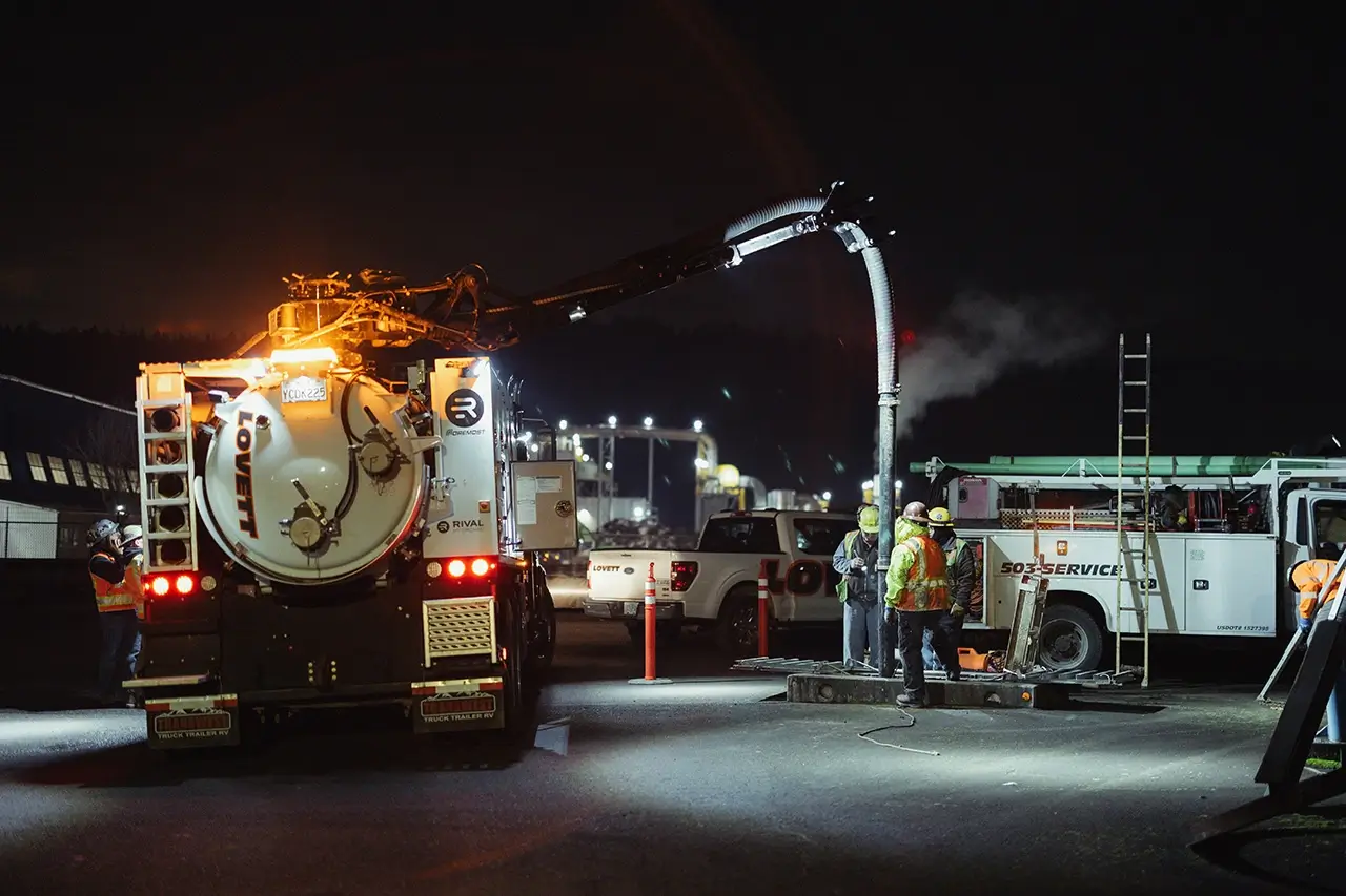 Directional Drilling in night